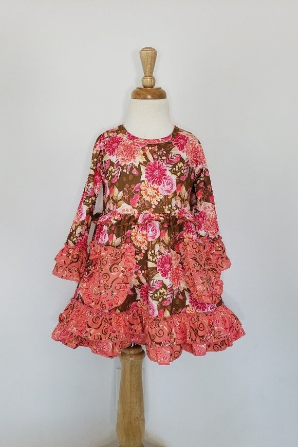 Coral Dahlia Dress