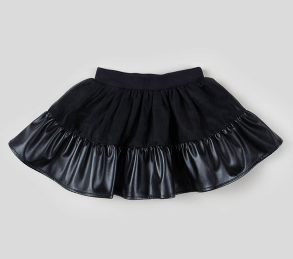Nicole Faux Leather Skirt